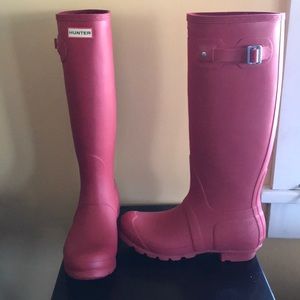 Hunter brand rain boots